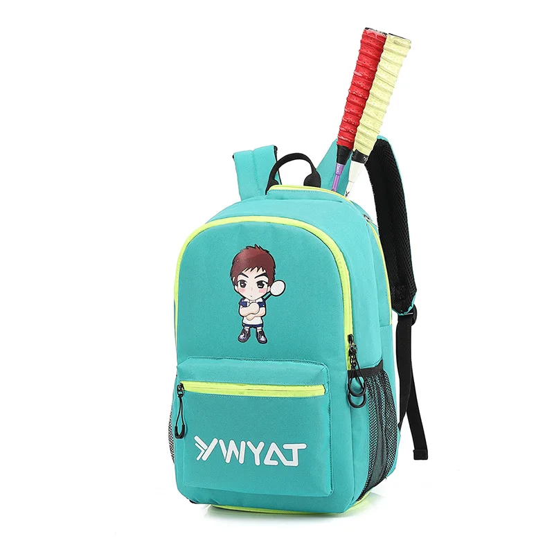 YWYAT Kids Badminton Rackets Backpack with Shoe Compartment Large Capacity Multifunctional Outdoor Sports Children School Bag