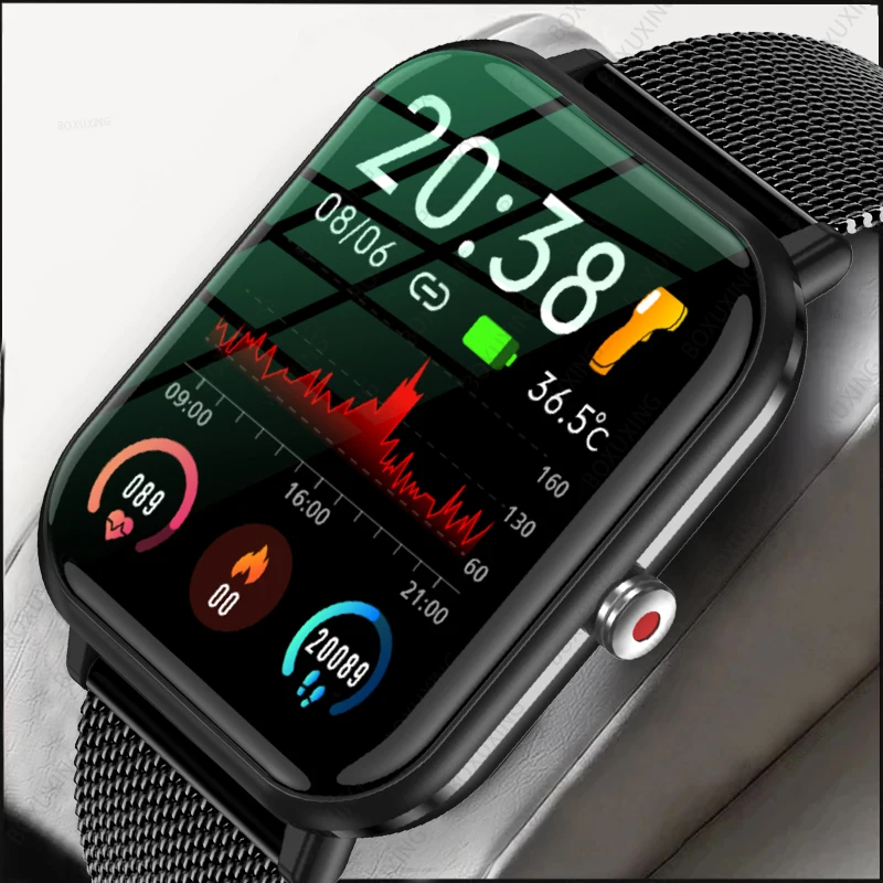2023 New Smart Watch Men Monitoraggio Dell'Ossigeno Nel Sangue Sport Fitness Watch Uomo Donna Monitor Della Temperatura Corporea Smart Watch Per Xiaom