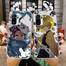 

Demon Slayer Anime Transparent clear phone case for xiaomi redmi mi note 7 8 9 10 11 12 k40 pro t s ultra lite 5g