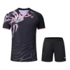 2024 Summer New Badminton Competition Jersey Fan Jersey Men's Badminton Jersey Set Fashionable Breathable Player Same Jersey 3