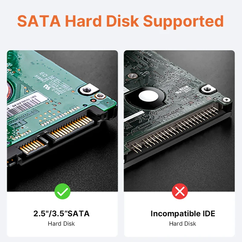 External Hard Drive Case SSD Enclosure Hard Drive Enclosure Hard Disk Case External Hard Drive Box HDD Case Enclosure Hard Drive Adapter SSD Adapter HDD Docking Station RSHTECH USB 3.0 to SATA I/II/III External Hard Drive Docking Station For 2.5