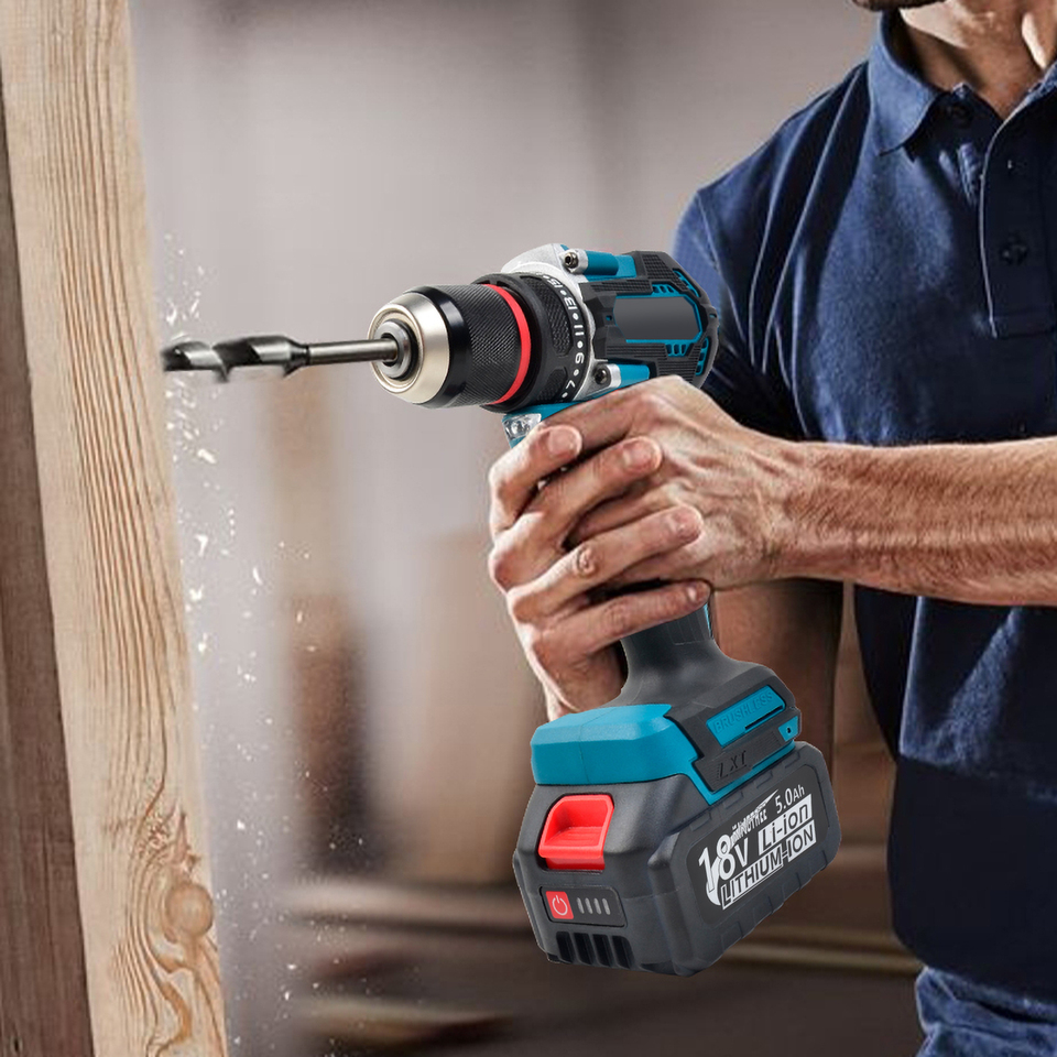 1/2 inch 1700RPM cordless drill, compact hammer drill, brushless motor, lithium electric drive, suitable for 18V Makita battery