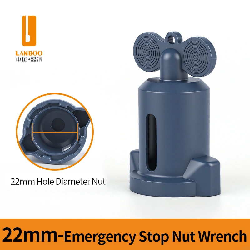 LANBOO 12mm 16mm 19mm 22mm 푸시 버튼 스위치 플라스틱 설치 스패너 렌치 너트 설치 렌치