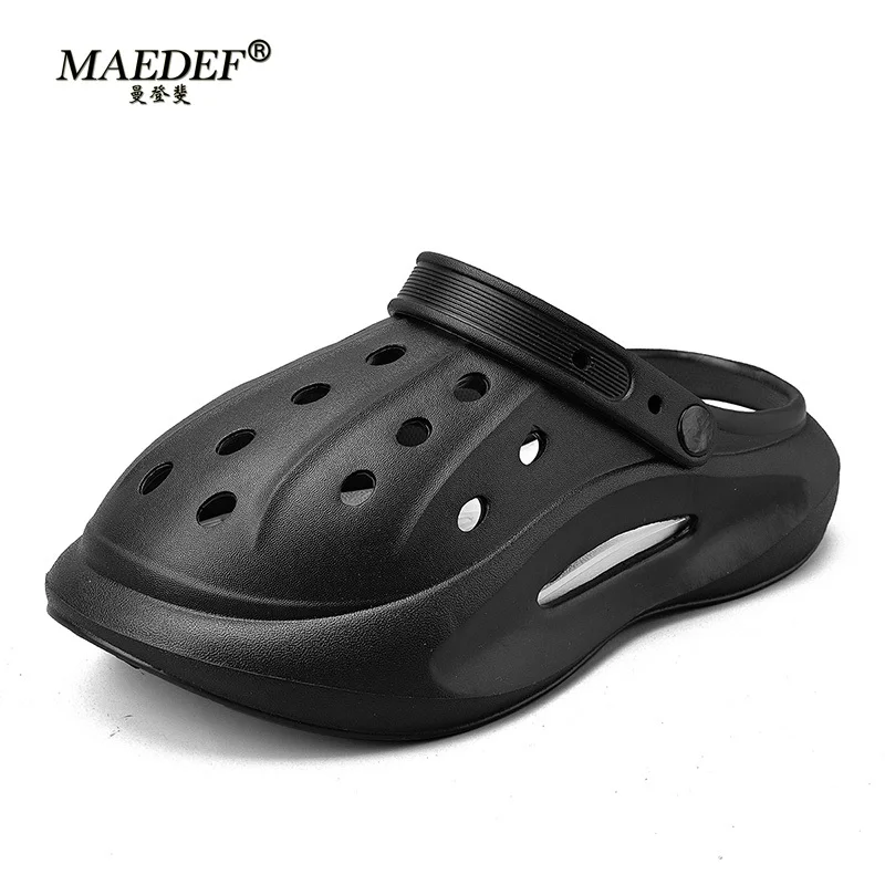 

New Comfortable Hole Shoes Men's Summer Trend Home Couples Sandals Clogs Shoes Women Baotou Slippers Non Slip Platform Sandals