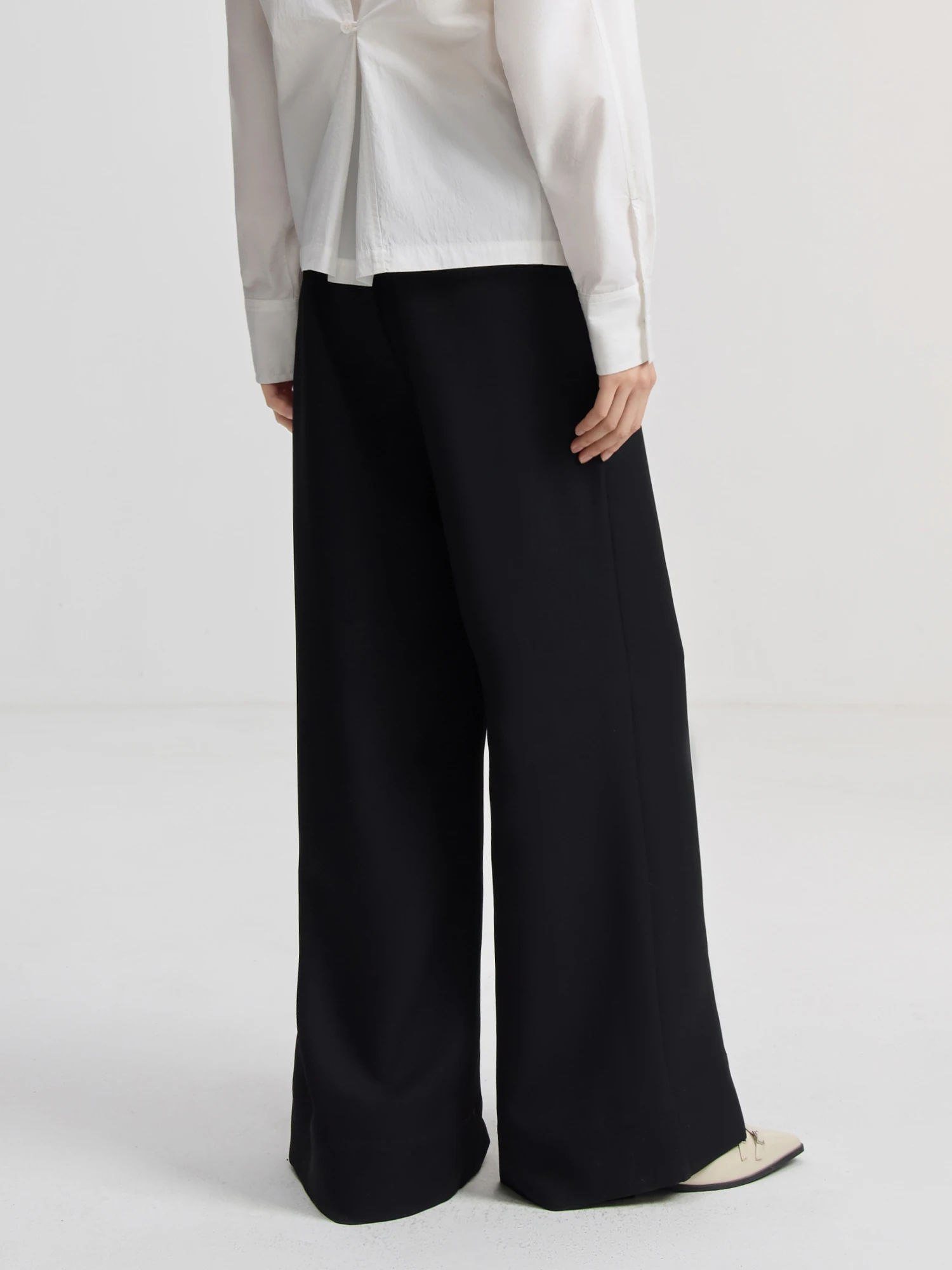 ZIQIAO Petite Casual Versatile Loose Wide Leg Pants for Women 2024
