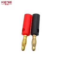 40PCS 4mm Banana Plug Gold Plated For Speaker Wire Red Black Audio Speaker Cable Wiring Post Banana Connector 4