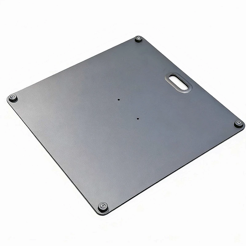 SYVA65 Hochleistungs-Stahlgrundplatte 530x530mm für Lautsprecherständer, 5mm dick, professionelles Bühnenzubehör – Detail 6