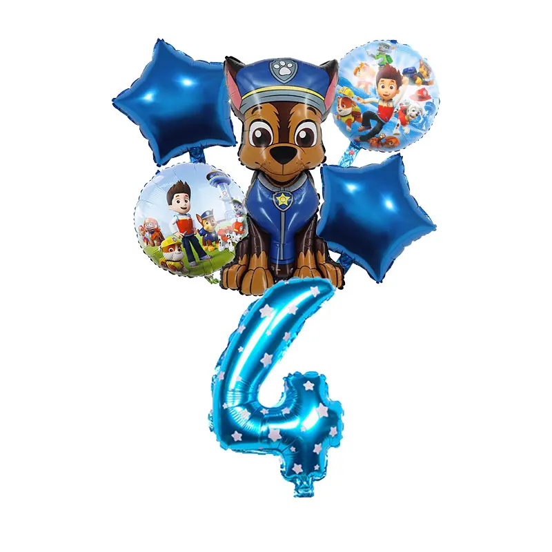 Party Supplies Paw Patrol Birthday Decoration Tableware New Dogs Theme Party Supplies Backdrop Banner Balloons Paper Cups Plates Baby Favor
