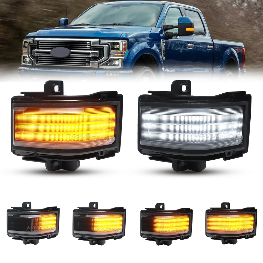 LED Sequential Switchback Side Mirror Turn Signal Lights Indicator For