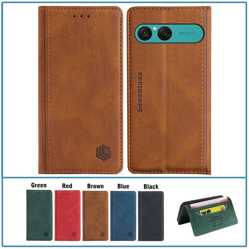 Leather Wallet Flip Case for Sony Xperia 10 VII - Sleek and Durable Phone Cover
