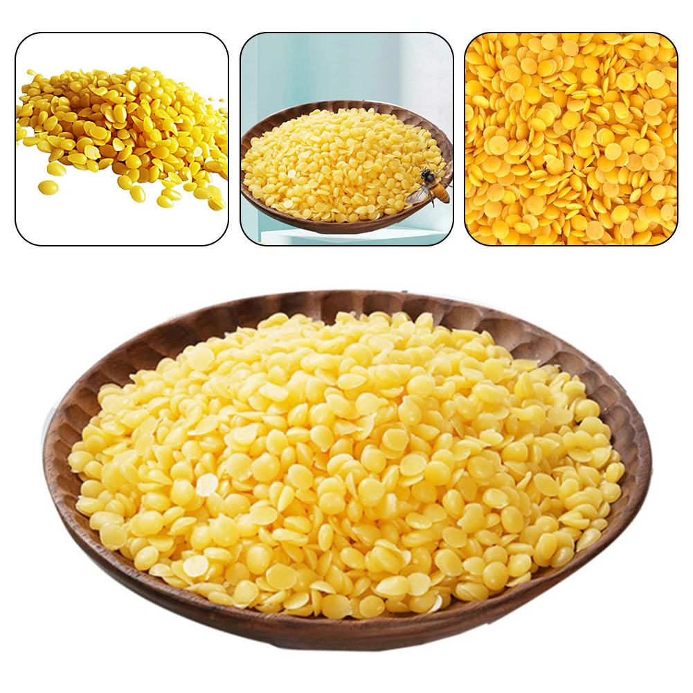 1000g Pure Natural Beeswax No Added Soy Wax DIY Handmade Gift Wax Candle Making Supplies Yellow And White Beeswax