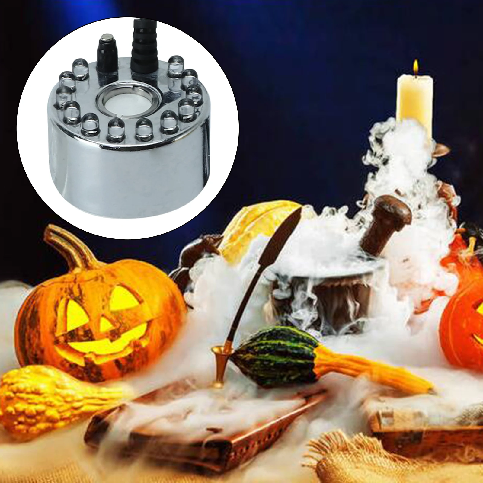 Mini brumisateur LED pour la décoration d'Halloween, brumisateur