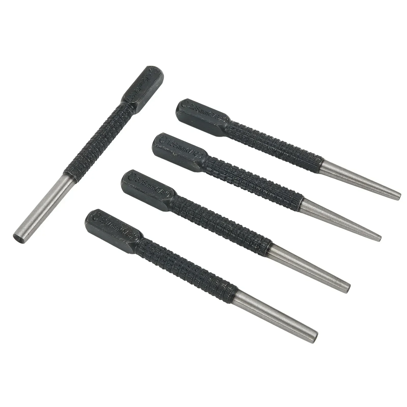 5-teiliges Nagelstanzer-Set Aus Legiertem Stahl – Größen 0,8 Bis 4,8 Mm Zum Markieren Von Metall, Holz & Kunststoff