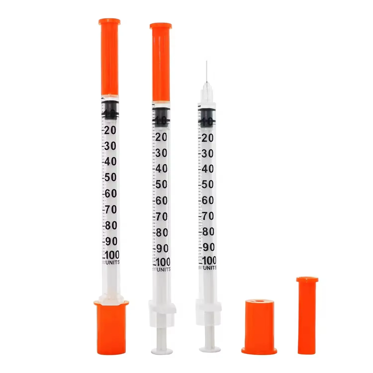 Siringa Da 1 Ml/Cc Con Ago 30 G 0,5 Pollici - Arancione (30 G-13 - Foto 14