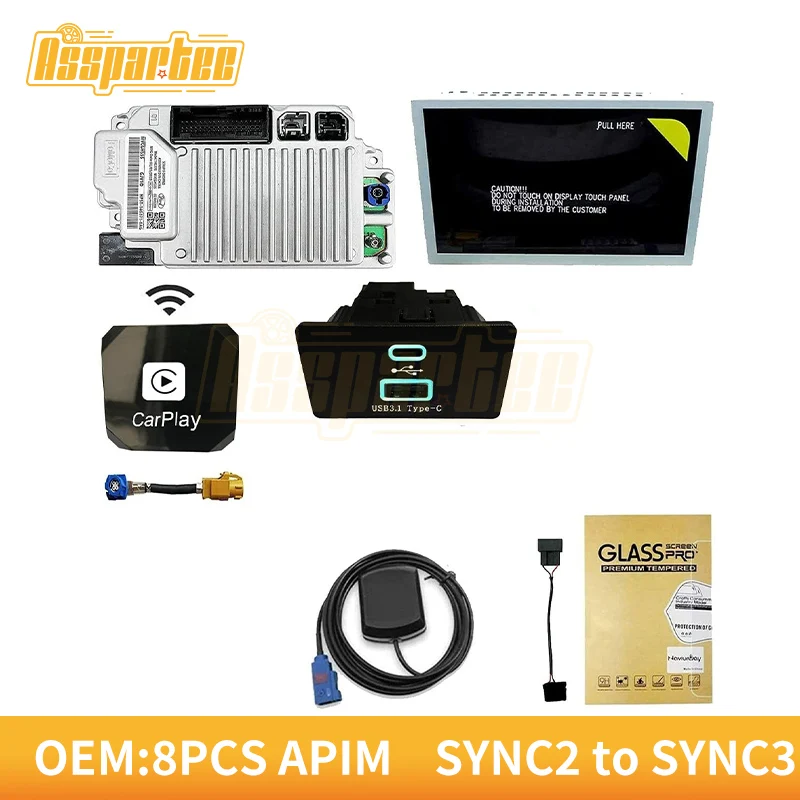 

APIM module Factory SYNC2 to SYNC3 32GB Upgrade Kit APIM Module Antenna Carplay GPS Navigation Fit for Ford Lincoln Sync 3