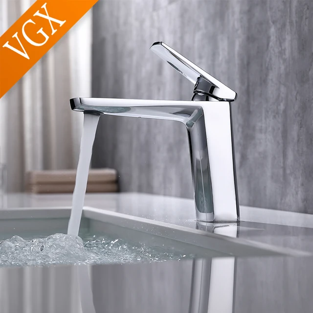 VGX หรูหราห้องน้ําก๊อกน้ําอ่างล้างหน้าก๊อกน้ํา Gourmet อ่างล้างหน้า Tapware ร้อนน้ําเย็นแตะทองเหลือง Chrome สีดํา Brushed Gold 4 VGX หรูหราห้องน้ําก๊อกน้ําอ่างล้างหน้าก๊อกน้ํา Gourmet อ่างล้างหน้า Tapware ร้อนน้ําเย็นแตะทองเหลือง Chrome สีดํา Brushed Gold 4