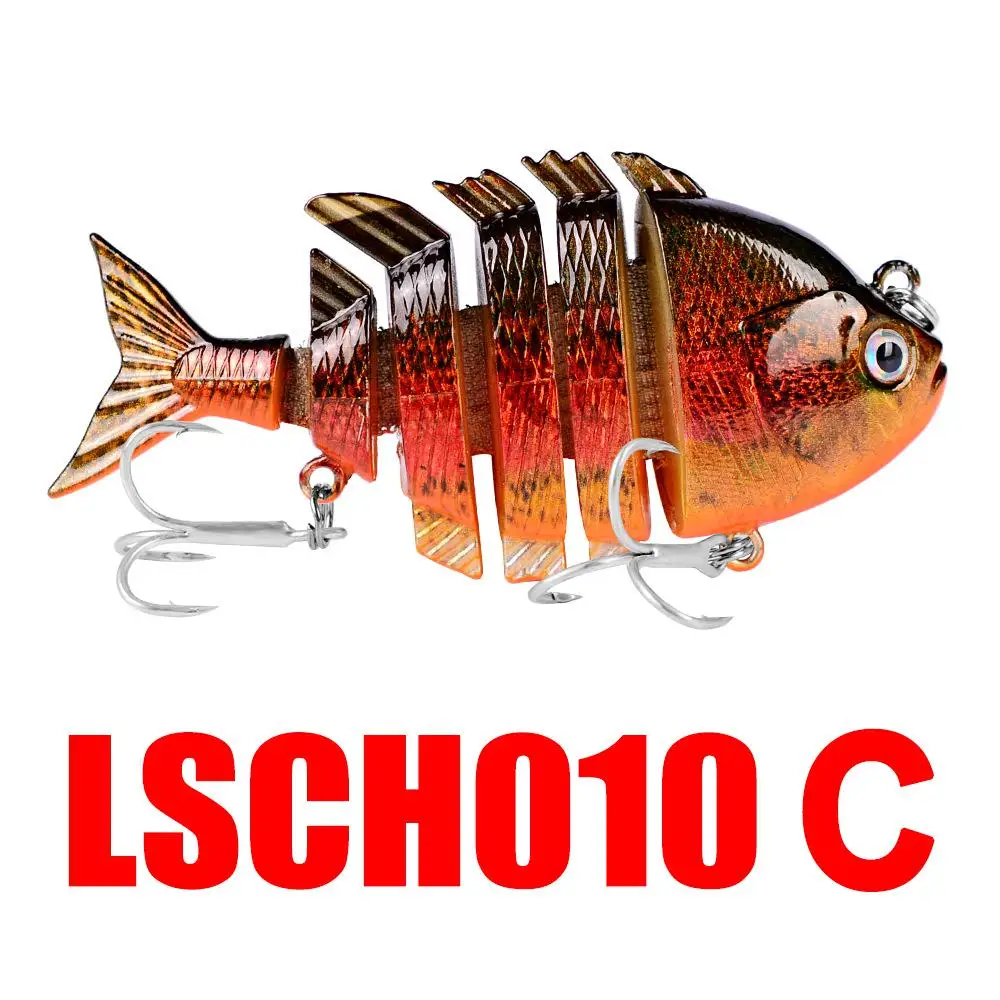 

13,5 см/26 г многосегментная приманка для рыбной ловли, 8 сегментов, тонущий воблер, Реалистичная жесткая приманка для щуки, окуня, свимбейт, искусственный кренкбейт