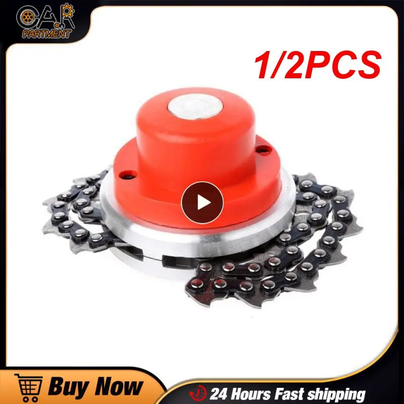 

1/2PCS Mower Chain Durable High Temperature Resistance Manganese Steel Agriculture Gardens Mowing Head Accessories Black