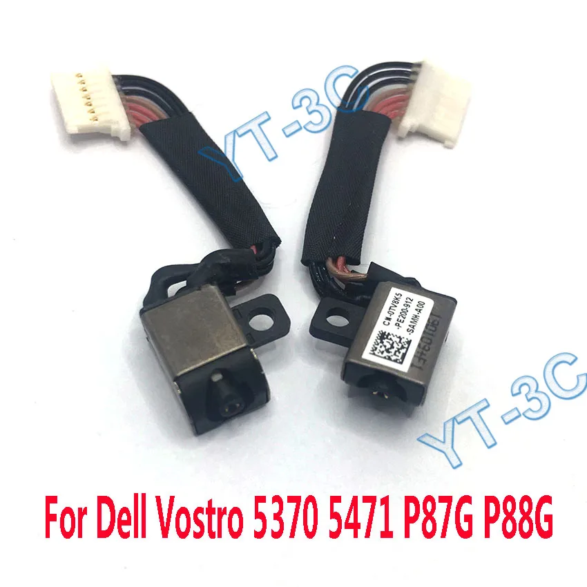 цена 1PCS New DC Power Jack DC Power Cable For Dell Vostro 5370 5471 P87G P88G Laptop DC-IN Flex Cable
