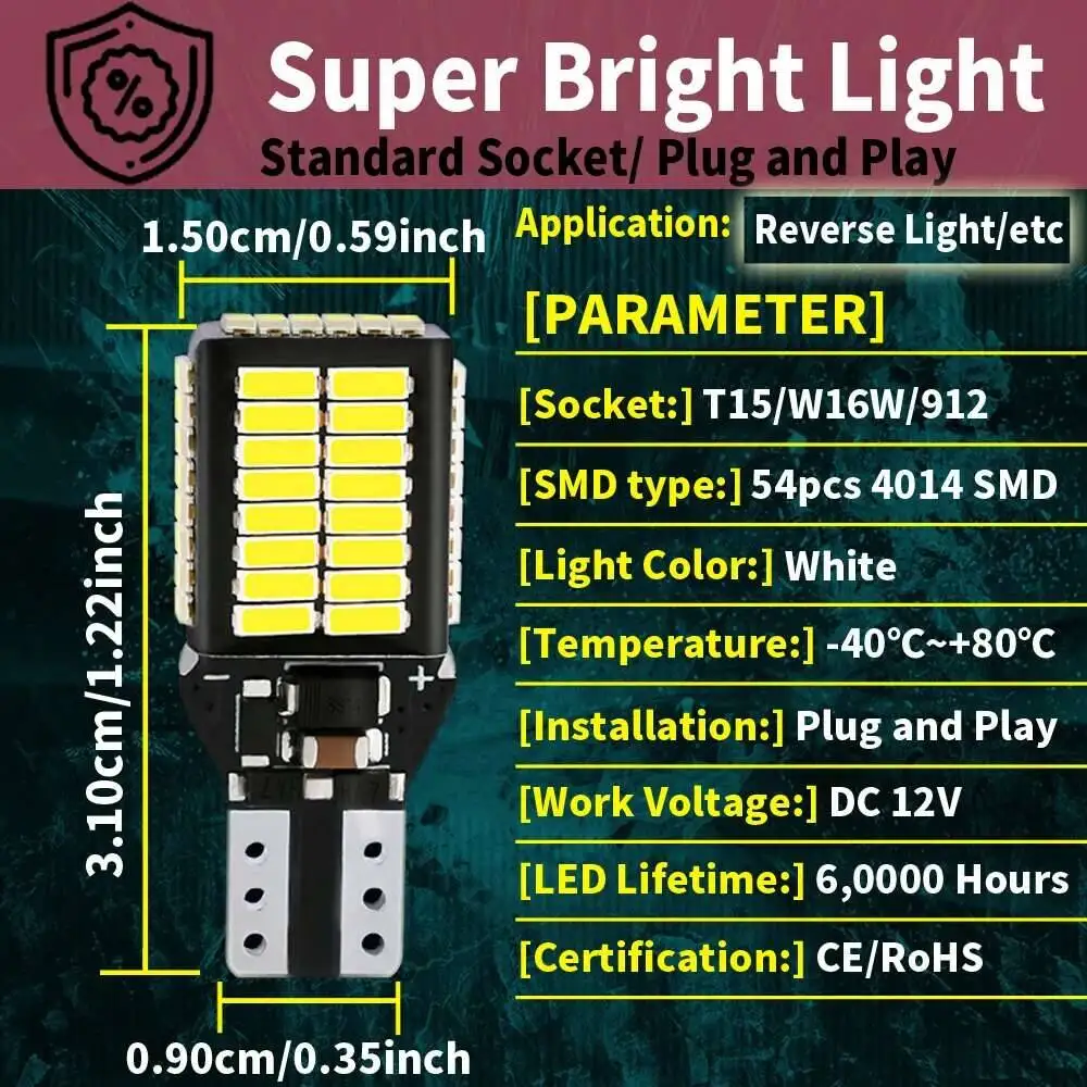 รูปสินค้า หลอดไฟ LED CANBUS คุณภาพสูง สำหรับรถยนต์หลายรุ่น