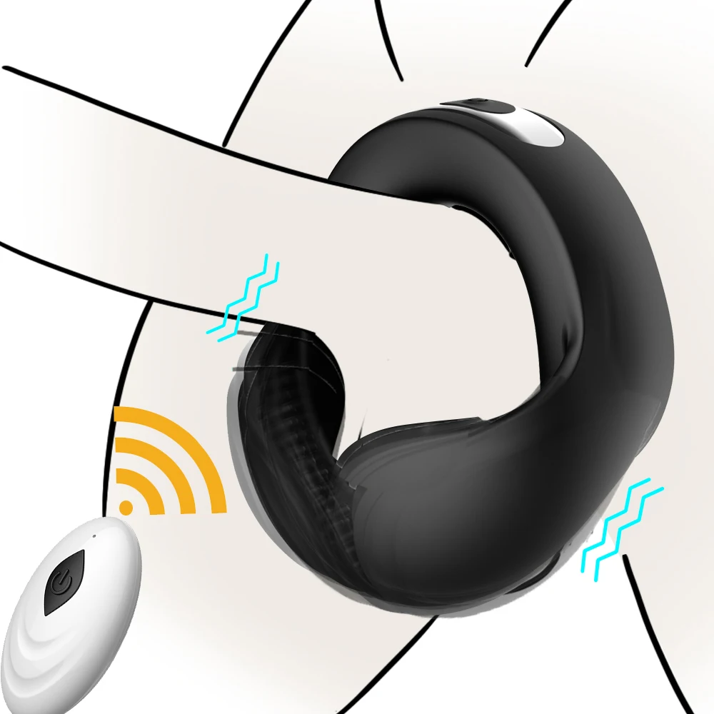 Vibrierender Penisring, Cockring, Sexspielzeug für Männer, Paar, Verzögerung der Ejakulation, Keuschheit, Hoden, Massagegerät, Penisvibratoren für Erwachsene, 18 1