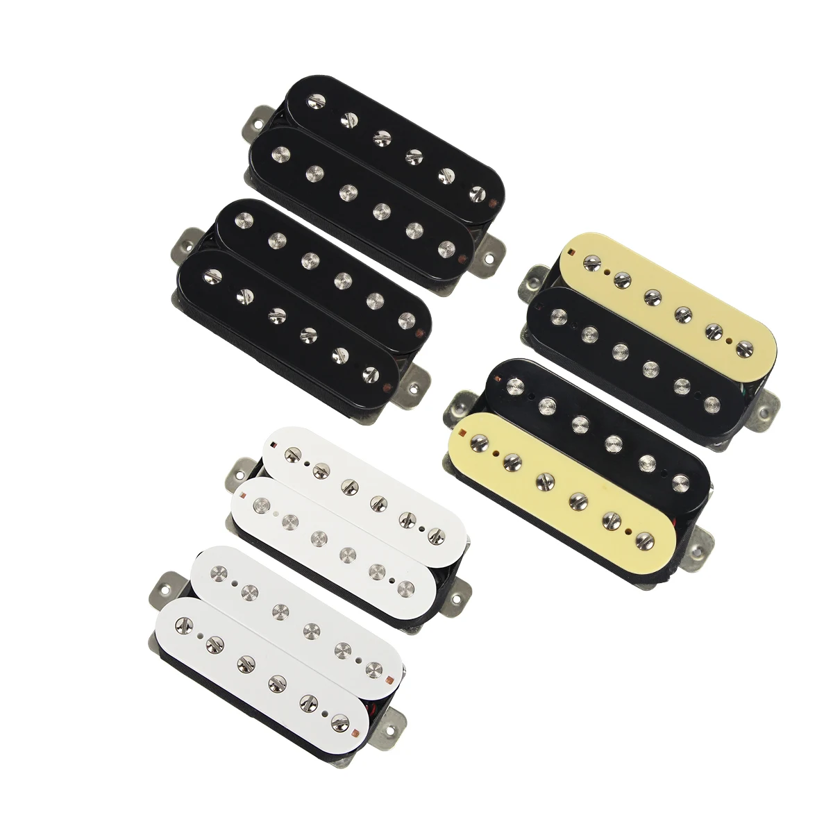 Fleor 2 Pezzi Alnico 5 Humbucker Pickup Set Guitar Neck + Bridge Pickup Parti Di Chitarra Elettrica