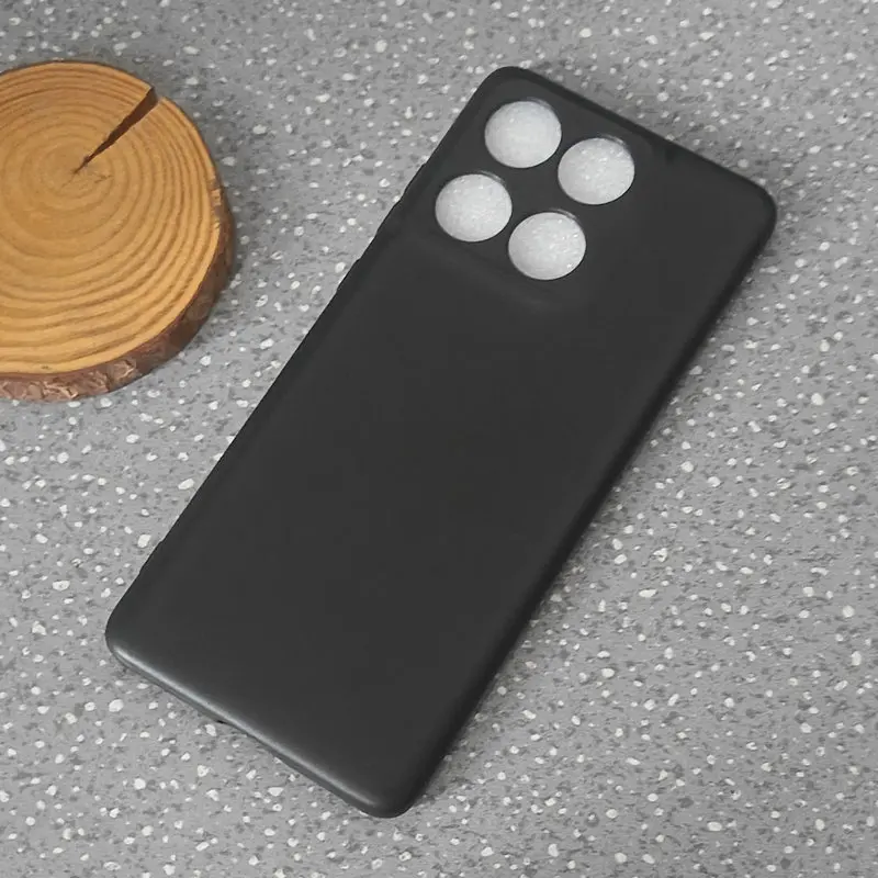 Matte Frosted Transparent Black Silicone Phone Case TPU Protective Cover