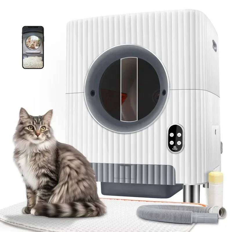 Odor Removal Automatic Kitty Litter Box For Multiple Cats 86L - Main Image
