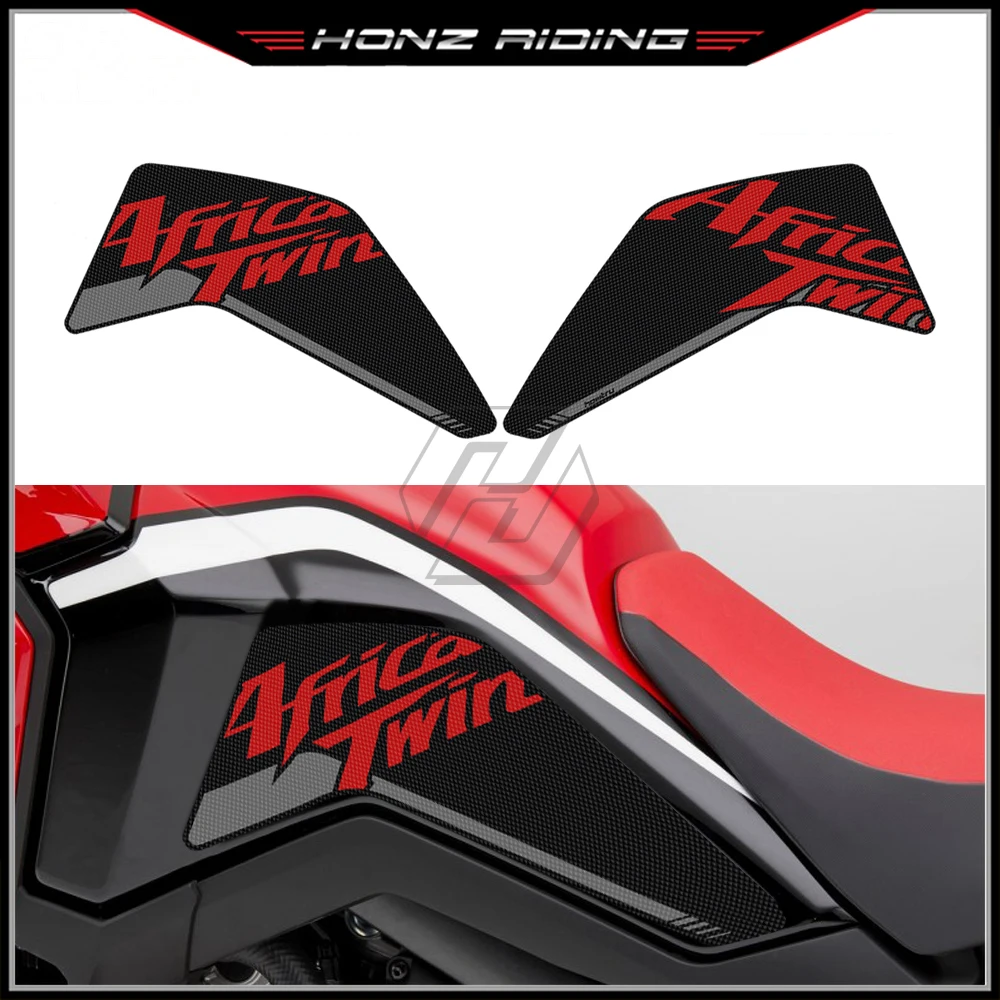 For Honda Africa Twin ADV 2016-2022 Sticker Motorcycle Accessorie Side Tank Pad Protection Knee Grip Traction