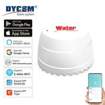 Tuya WiFi Water Leak Detector Flood Sensor Smart Life APP Remote Monitoring Flood Alert Overflow Security With Alexa Google 1
