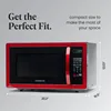 Farberware Countertop Microwave 1000 Watts, 1.1 cu ft. Microwave Oven With LED Lighting and Child Lock - Easy Clean Metallic Red 4
