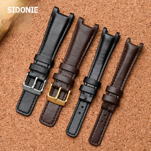 16mm Leather Watch Band - 16mm Brown Leather Watch Band - 16 mm