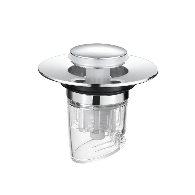 Universal Washbasin Press Type Drainage Filter Sink Sewer Kitchen Bathtub Plug ShowerPlug Bathroom drain filter drain plug