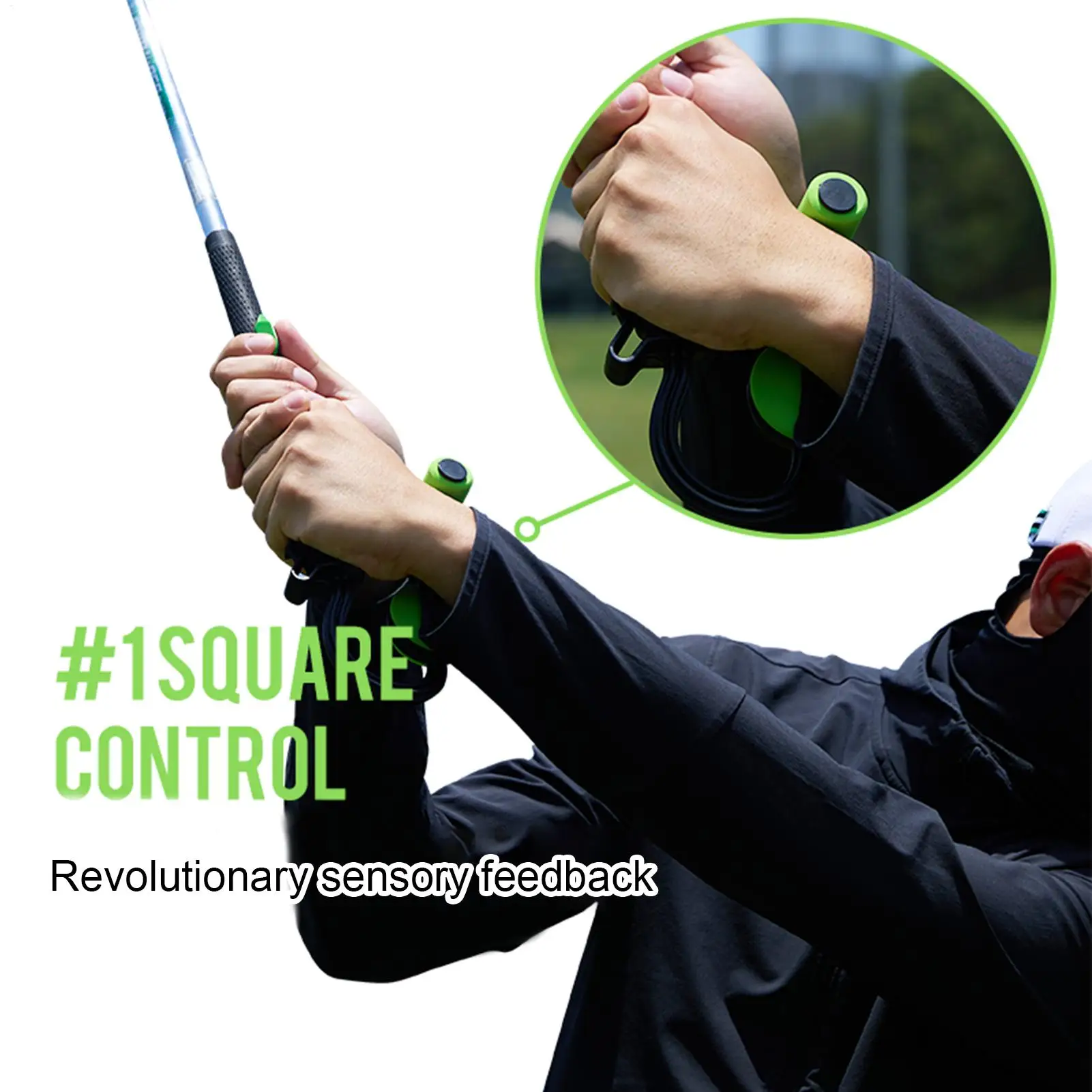 Description Picture 3 of itemSquare Training Grip Postures Trainer Control Tool Golf Swing Instant Feel-Based Feedback Swing Tool Putter Hand Grip Correction
