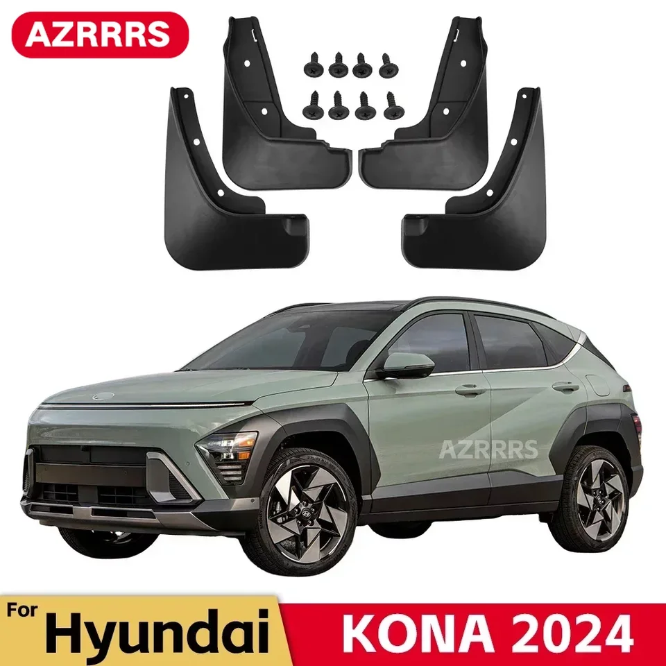 4 stks Auto Spatlappen Accessoires voor BYD SEAL U 2023 2024, Spatlap Set Spatscherm Voor Achter Modder Spatbord Accessoires