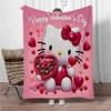 31 Style Sanrio Hello Kitty Cartoon Soft 3D Cute Flannel Blanket Throw Blanket for Living Room Bedroom Bed Sofa Picnic Kids Gift 3