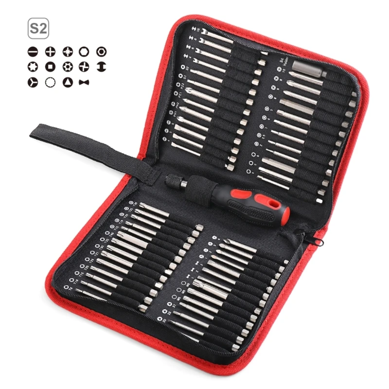 

Convenient Zipper Bit Drill Bit Storage Bag with Clear Labels Tool Storage