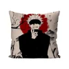 1pc Satoru Gojo Anime Jujutsu Kaisen Pillow Case Square Pillow Bedroom Sofa Leisure CushionCar Living Room Home Decoration 40X40 6