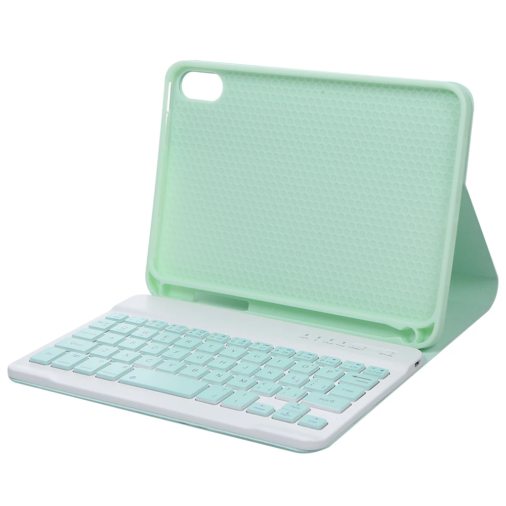 Detachable BT Keyboard Protective Case Slim and Portable Stable Support with Pen Slot Compatible with iPad mini6 samsung tablet stand Tablet Accessories