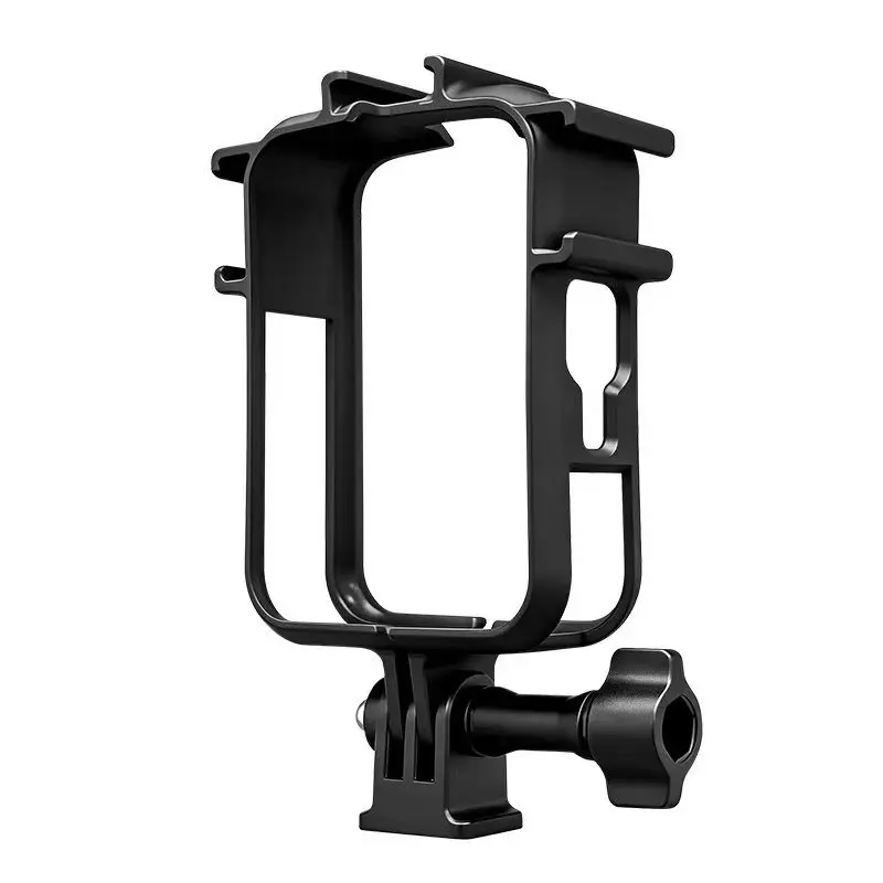 Universal Frame Cage with Cold Shoe Mount for 360 Camera Accessories