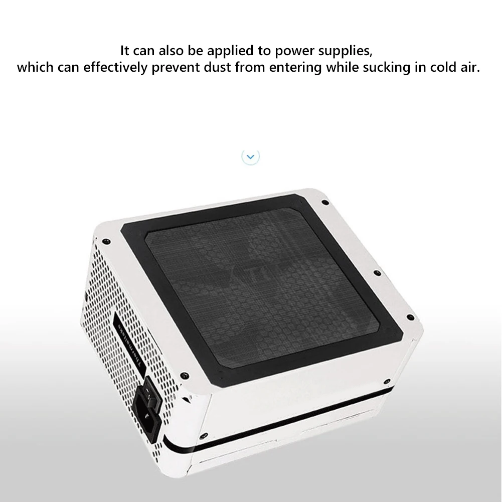 1PC/2PCS 8/9/12/14CM PC Chassis Cooling Dust Filter Soft Magnetic Nylon Frame Net Guard Fan Cover Dust Filter Anti-dust Net 6