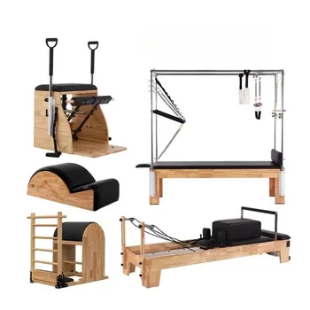 Set di attrezzature per bodybuilding Pilates Esercizio Pilates Trainer Machine Palestra Fitness Yoga Studio Pieghevole Pilates Reformer Yoga Body