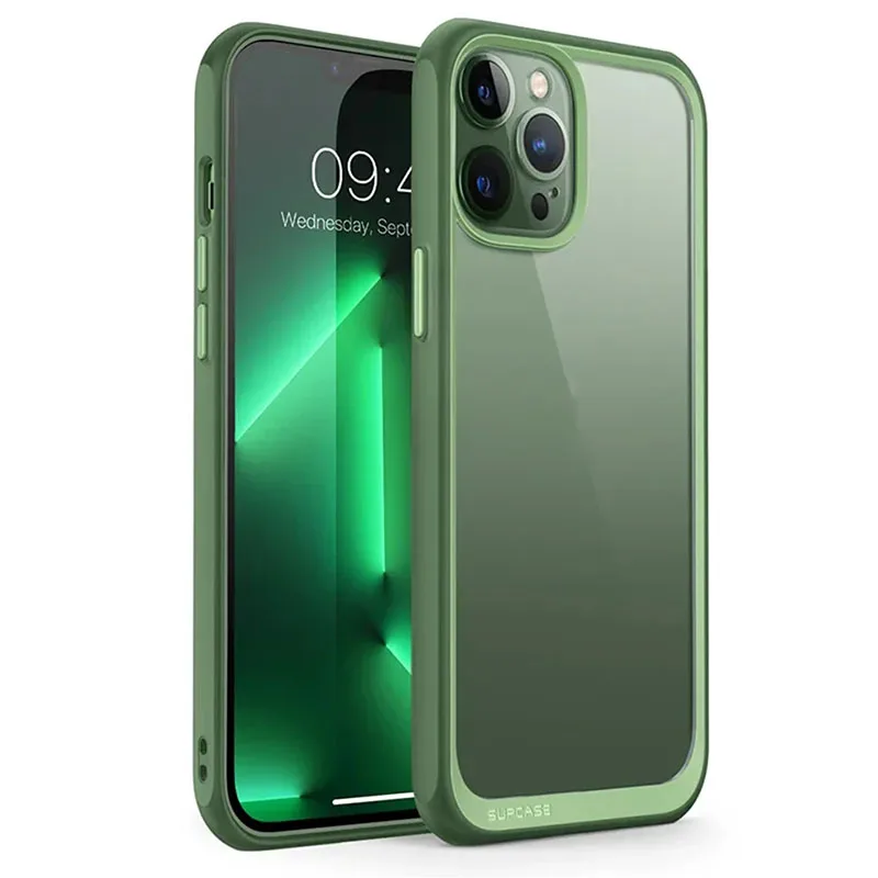 SUPCASE Cover Per IPhone 13 Pro Max 6,7" [Unicorn Beetle Edge] - Paraurti Trasparente Antiurto Con Bumper In TPU, Compatibile MagSafe (Nero)