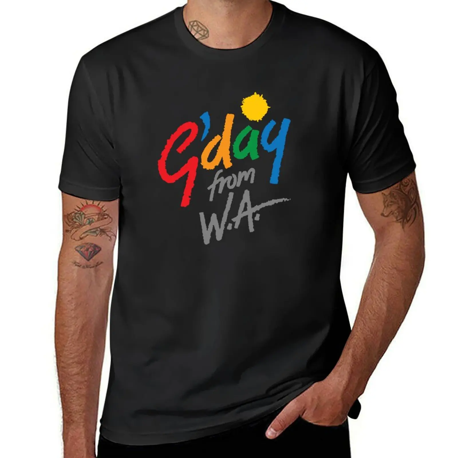 

G'day from WA T-Shirt anime clothes vintage Men's t shirts