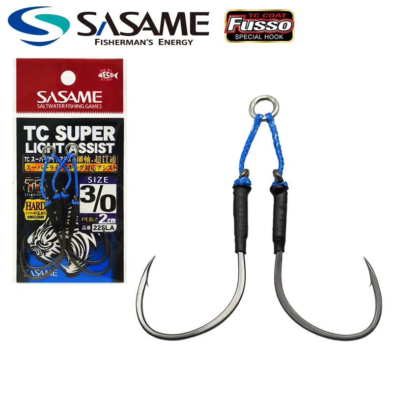 

SASAME Light Jigging Assist Hooks for Jigging Lures Saltwater Fishing Hook Double Barbed Slow Pitch High Carbon Steel Hook Rig