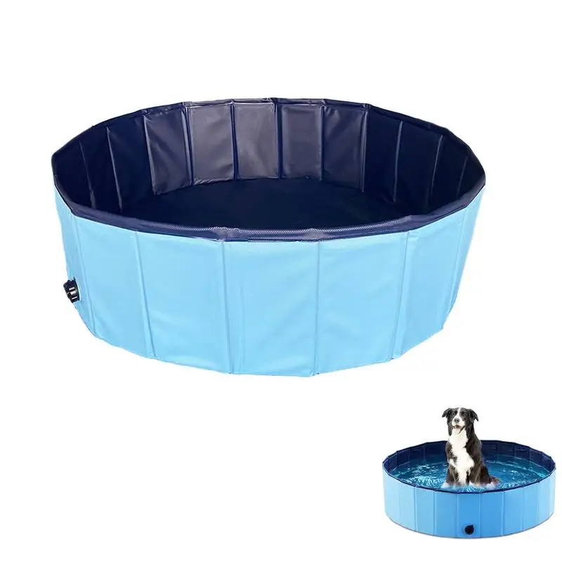 

Hard Pool For Dogs Playing And Bathing Leakproof Dog Pool Waterproof Dog Shower Bathing Tub For Beach Vacation Balcony Bathroom