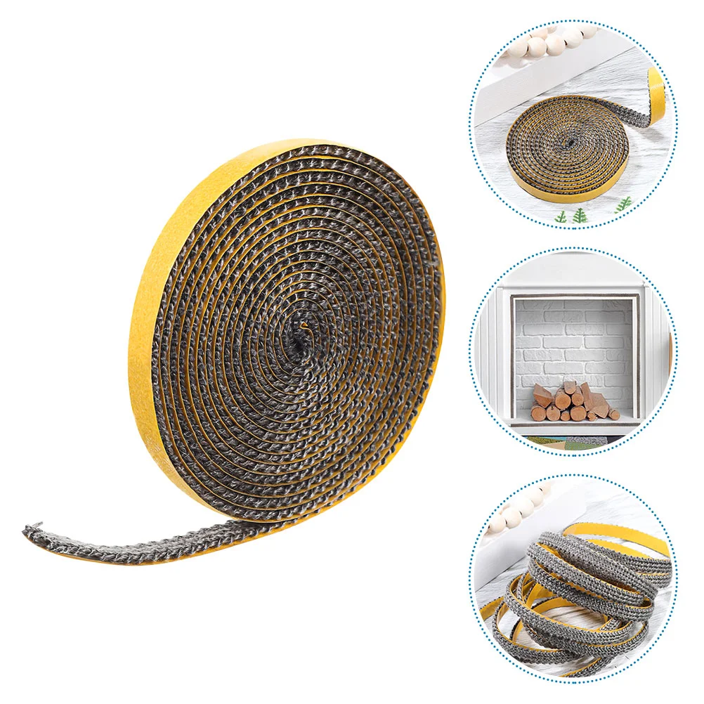 Flat Design Stove Door Seal Gasket Fire Rope For Stove Heater Liner Wood Burner Rope Seal Heat Resistant Strip Stoves Cooling