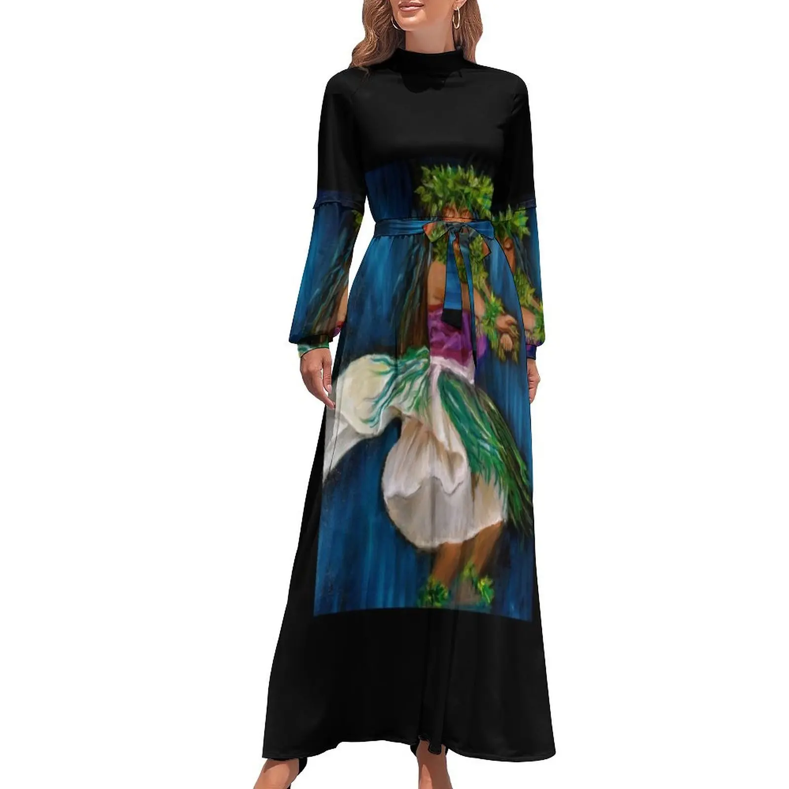 

Merrie Monarch Hula Long Dress Woman's evening dress summer dress woman 2024 korean style