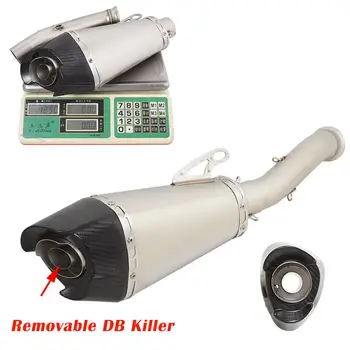 Motorcycles Exhaust Escape Mid Link Pipe Muffler Connect Tube Stainless Steel Carbon Slip On Modified For DUKE 890R 2020-2023