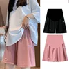 Maternity Summer Plus Size High Waist Pants For Pregnant Women Maternity Wide Leg Loose Shorts Ladies Pregnancy Capris 2